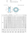 Heavy Duty One Way Overrunning Clutch Bearing AS60 dimensions and specifications chart for smooth drive train operation.