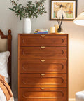 Bedroom dresser with Solid Brass Edge Pulls For Cabinets And Dressers In Brushed Gold Finish Four Pack Knob And Pull Set visible