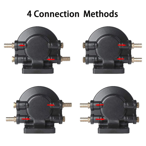 Fuel Filter Water Separator Direct Fit Replacement For Marine Outboard Mercury With Four Connection Methods Shown