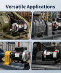 Heavy Duty 2 Horsepower 60 Gallon Air Compressor Electric Motor in various industrial setups, showcasing versatility and performance.