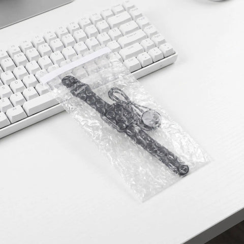 Self Seal Bubble Pouch Cushioning Bags 8 By 4 Inch PE Material 100 Pack for Fragile Items Shipping with watch inside