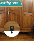 Heavy Duty Leveling Feet 4 Piece Adjustable Furniture Leg Levelers For Tables Cabinets And Workbenches 1 Inch Height Black Finish