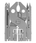 Beefy 25 Inch Stainless Steel Folding Multitool Kit with wrench and wire cutter, closed view.