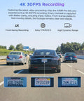 A119M Pro Slick 4K HDR Mini Dash Cam With STARVIS 2 IMX678 Sensor capturing license plates on highway in clear detail