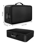 Fireproof File Organizer Bag With Lock Water Resistant Document Safe For Home Office Travel Multi Layer Portable Filing Storage