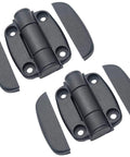 Nylon Butt Hinge Surface Mount Free Swinging 180 Degree Range With 49mm Length 44mm Width And 14mm Height Matte Black, 10-pack