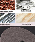 Knockout 6 Inch Fiber Buffing Wheel With 180 Grit Heavy Duty Nylon Quick Change Polishing Pad For Bench Grinder deburring surfaces.