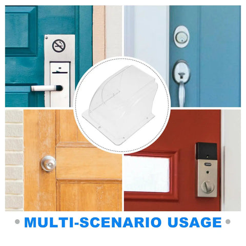 Waterproof Doorbell Rain Cover For Time Attendance And Fingerprint Devices PVC Protective Weatherproof Cover No Fuss Easy Install Keeps Rain And Snow Off Electronics And Components In Outdoor Settings, clear PVC cover for outdoor doorbell and access control devices