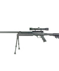 Beefy Heavyweight Spring Airsoft Sniper Rifle With Precision Tuning Over 450 FPS 30 Round Magazine Includes 3 To 9x40 Scope Bipod Sling
