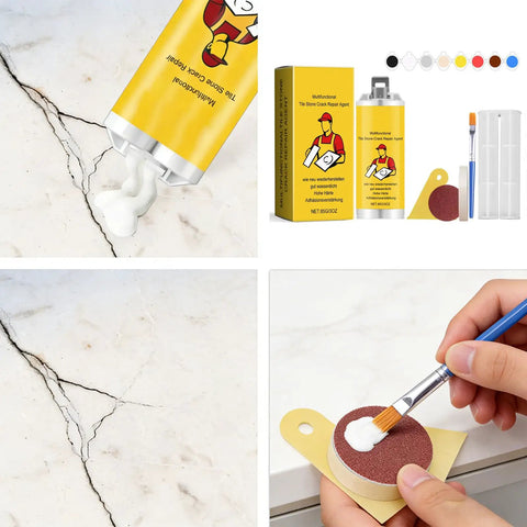 Fast Set Tile Repair Kit For Ceramic Porcelain Floors And Walls That Fix Cracks Chips And Gaps with easy glue application