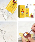 Fast Dry Tile Repair Glue Kit For Cracks Chips And Gaps On Ceramic Porcelain Floor And Wall Tile Surfaces Waterproof Quick Set Adhesive Beginner Friendly DIY Fix For Stone And Tile Cracks with applicator and pigments