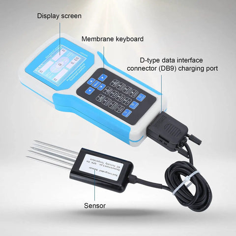 Handheld 240V Soil Tester NPK Nitrogen Phosphorus Potassium Detector For Soil Test Kits Accurate Readings Plug And Play