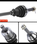 Beefed Up Front CV Axle Shaft Assembly Set Of 2 For Polaris Ranger 500 2005 2007 4x4 EFI XP 700 2005 2007 And 6x6 700 EFI 2006 2007 Off Road Utility Vehicle, close-up