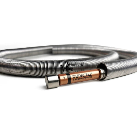 DIY Electromagnetic Train Kit For Science Enthusiasts, coiled metal track with battery for Maglev electric train experiment