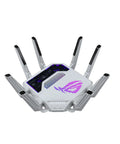 Tri Band WiFi 7 AI Gaming Router With 320 MHz Bandwidth And 4096 QAM Dual 10G Ports AI Game Boost Aura RGB AiMesh Support