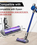 Dyson Direct Drive Motorhead Cleaner Head Replacement for V6 DC58 DC59 DC62 DC72 DC74 Vacuums with dimensions and compatibility list.