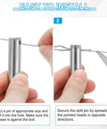 Installation guide for 2 Pack 304 Stainless Steel Clevis Pins 40 X 12 Mm Flat Head With 4.2 Mm Hole For Hitch Pin Lock Link And Hinge Systems