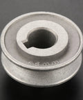 Heavy Duty Clutch Motor Pulley For Industrial Sewing Machines, aluminum pulley, 45mm outer diameter, close-up top view