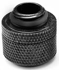 Black 14mm hard tubing compression fittings for PC cooling