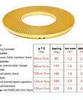 Motorized Rotating Display Turntable For Photography And Product Showcases 360 Degree Gold Swivel Base with dimensions chart