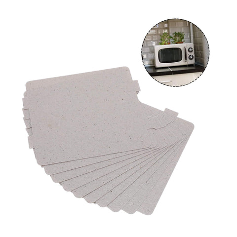 Microwave Oven Mica Sheets 10 Pack Cuttable Waveguide Cover Heat Insulation Boards for Repair