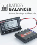5 In 1 Battery Meter And Cell Checker For LiPo LiFePO4 Li-ion NiCd NiMH Packs, Digital Balancer And Voltage Monitor on display