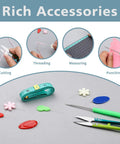 Ultimate All In One Seam Ripper Kit For Sewing And Crafting Enthusiasts with measuring tape, scissors, threaders, and awl.