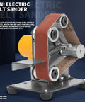 Mini Belt Sander For DIY Projects, Portable Electric Bench Grinder Polisher With 7 Adjustable Table, side view