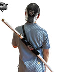 12 Inch Sword Frog Back Scabbard Sheath Made From Black Nylon Tactical Modular Loadout Gear With 30 Inch Adjustable Strap on person