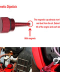 EU2200i Generator No Mess Oil Change Funnel And Magnetic Dipstick Kit showcasing magnetic dipstick in Honda generator