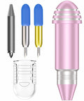 Top Tier Crafting Kit Featuring Two Replacement Blades Durable Housing And Foil Transfer Tip Designed For Electronic Vinyl Cutters, pink crafting tools.