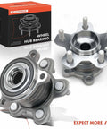 Two Rear Wheel Bearing And Hub Assemblies Set For Nissan Rogue 2021 2022 2023 2024 AWD With Five Lug Fits Both Rear Sides Replacement Kit Bolt Right Up Plug And Play OEM Style Premium Quality
