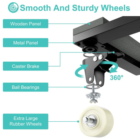 Heavy Duty Furniture Moving Dolly With Adjustable Wood And Metal Platform Four Swivel Casters Roll Heavy Appliances And Sofas Smoothly Tackle Your Next Move Without Breaking A Sweat