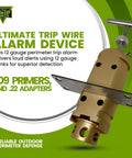 Quad 3.0 12 Gauge Perimeter Trip Alarm System With 209 And.22 Adapters in Desert Sand color detail view