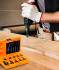 Pro Grade Step Drill Bit Set With Four Spiral Flutes And Countersink Bits In A Sturdy Tool Box For Metal Aluminum Wood And Plastic Featuring Nitrided HSS Bits By Thinkwork