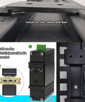 1.65 Inch Din Rail Mount Clip Snap In Universal Bracket for 35mm Din Rails Aluminum Alloy Relay Clip Heavy Duty