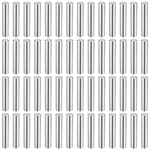 72 Pack Pro Grade Workhorse Dowel Pins, Precision Ground 3 Mm Hardened Steel Alignment Pins For Engineering Projects, Roller Locating Pins