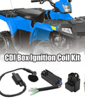 Polaris CDI Box Ignition Coil Kit Replacement For Sportsman Predator Scrambler 50 90 2001 2007 with components displayed