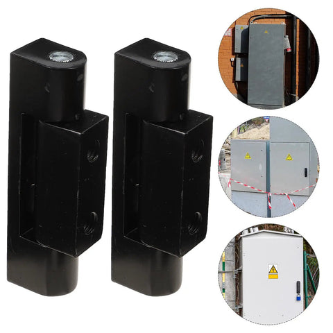 Heavy Duty Door Butt Hinges For Cabinets 2 Pack Aluminum Alloy Construction Easy To Remove And Not Deform Ideal For Control Cabinets