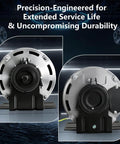 One Third HP 115V 60Hz Blower Motor 1725 RPM 48 Frame Belt Drive Reversible Shaft HVAC Fans Front View