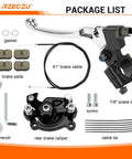 Mini Bike Brake Lever Kit With Rear Caliper Replacement For Coleman CT100U CC100X Baja Doodlebug DB30 package contents