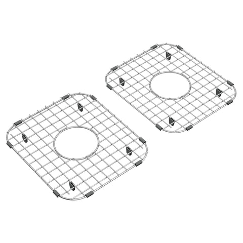 Grid Set for Delancey 33-Inch Double Bowl Sink Stainless Steel Heavy Duty No-Fuss Kitchen Grid Organizer Keeps Pots and Pans Scraps Separated