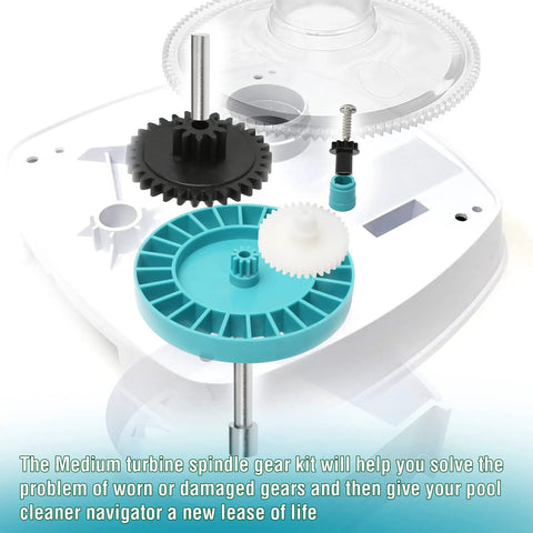 Navigator Spindle Gear Turbine Repair Kit For Hayward Navigator Pool Vacuum Gear Box AXV079VP Replacement Parts displayed