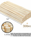 300 bamboo dowel rods sized 14 inches by 1/4 inch for craft projects, ideal for home decor artistry. Make Your Next Craft Project A Real Deal Game Changer With These Top Shelf Unfinished Wooden Dowel Rods And Art And Craft Supplies Perfect For Home Decor Artistry Holiday Celebrations And Sharing.