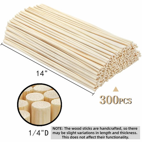300 bamboo dowel rods sized 14 inches by 1/4 inch for craft projects, ideal for home decor artistry. Make Your Next Craft Project A Real Deal Game Changer With These Top Shelf Unfinished Wooden Dowel Rods And Art And Craft Supplies Perfect For Home Decor Artistry Holiday Celebrations And Sharing.