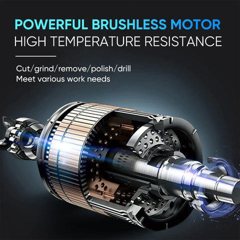 Beast Mode 20V Max Die Grinder Kit with brushless motor for cutting, grinding, deburring, material removal, high temperature resistance