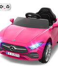 12V Licensed Kids Ride On Electric Car With Remote Control, Pink Battery Powered Toddler Roadster, Bluetooth Music Player