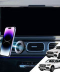 Magnetic Car Phone Mount For Mercedes GLE GLS 2020 To 2026 shown on dashboard with phone, fits GLE-W167 and GLS-X167, easy access.