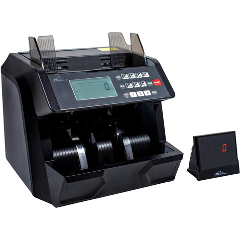 High Speed Money Counting Machine With Add And Batch, 1500 Bills Per Minute, Ultraviolet Magnetic Ink Infrared Counterfeit Detector, display view