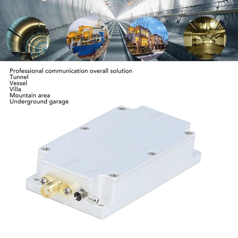 Rock Solid Programmable Rf Signal Conditioner Featuring Premium Aluminum Build for reliable use in tunnels and underground garages.